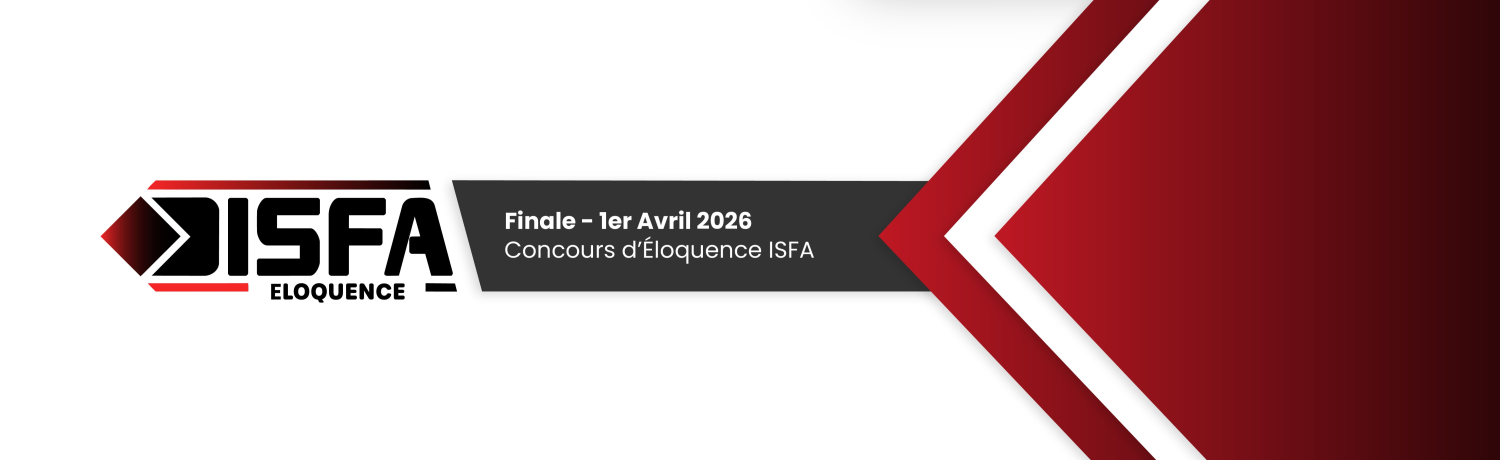 Grande finale du concours d’éloquence de l’ISFA